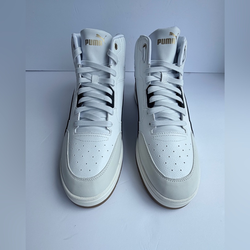 Puma Rebound LayUp High Top Sneakers Men's Size 12 White/Black Sports